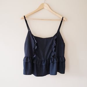 Polka Dot Ruffle Cami